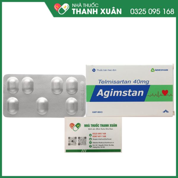 Agimstan 40mg thuốc điều trị tăng huyết áp, suy tim